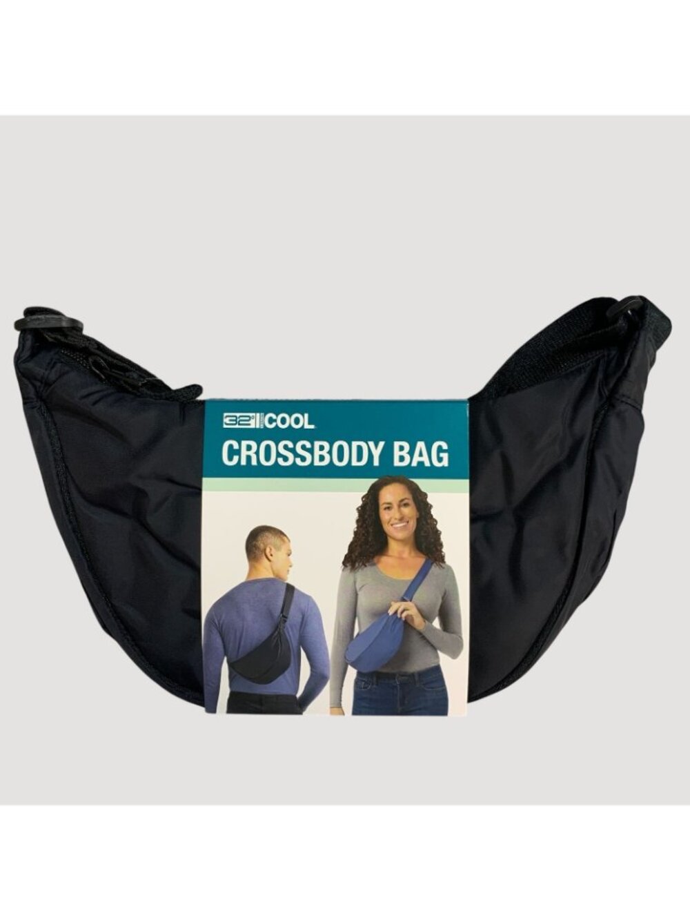 NWT 32 Degrees Fanny pack Unisex One Size Black Water-Resistant Nylon - Picture 2 of 9
